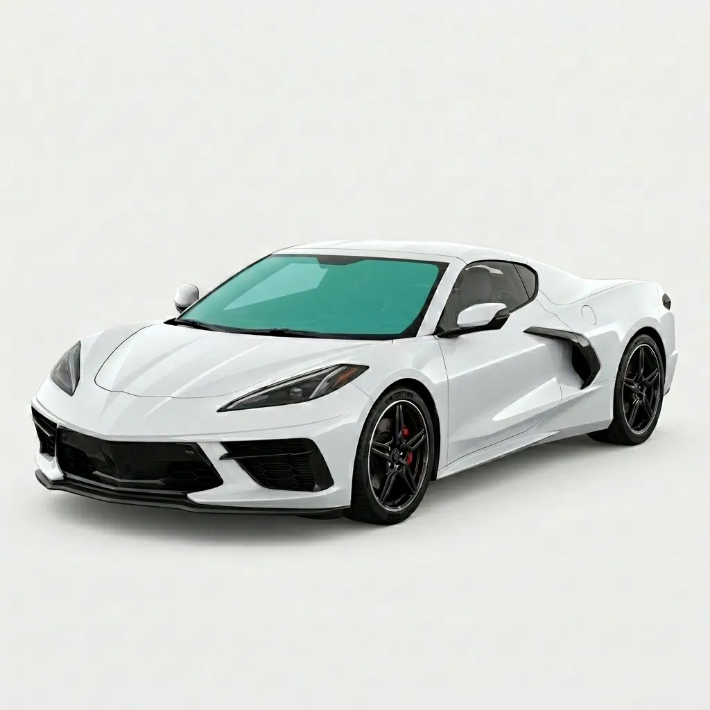 Full Windshield window tint coverage