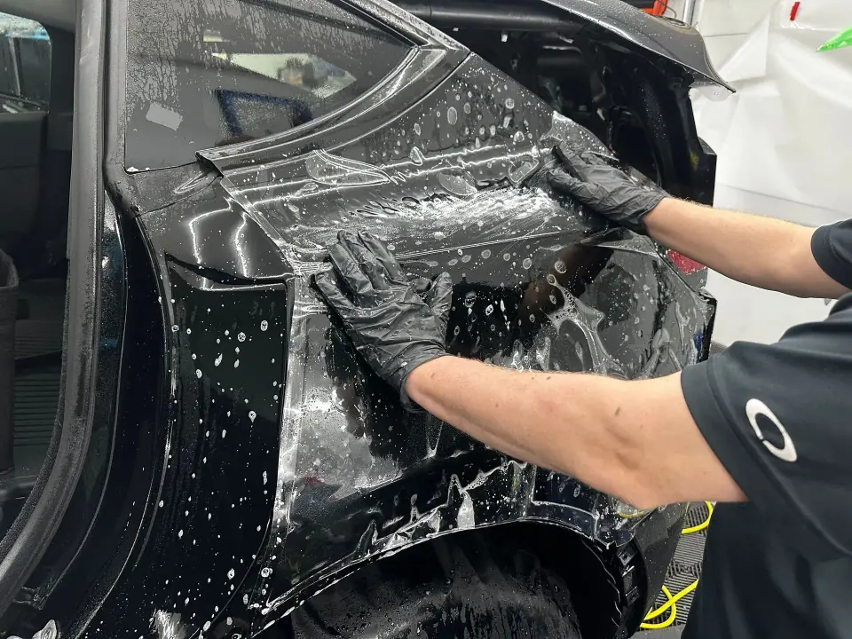 PPF installation on a Tesla Model Y at Moojo Auto Spa